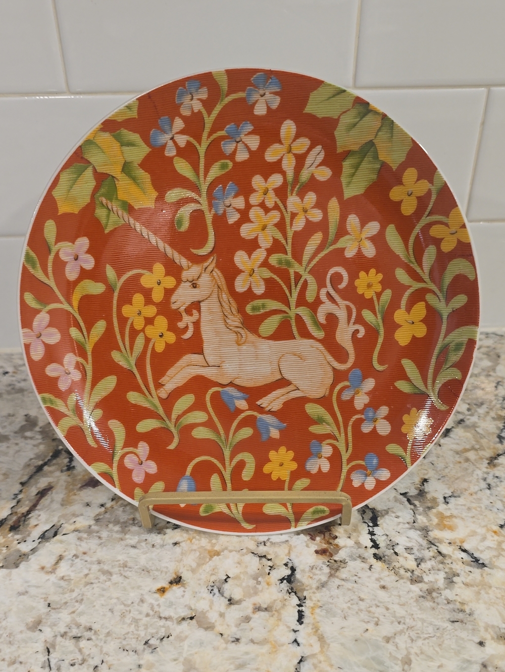 Flemish Tapestry Plate Collection. The Hunt Of The Unicorn Seymour Mann